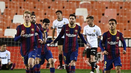 Barcelona vs. Valencia, La Liga, fútbol español, Lionel Messi, Reuters