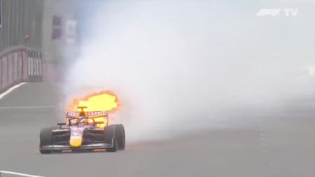 Video impactante: así explotó el motor del argentino Mattia Colnaghi en la Fórmula 3