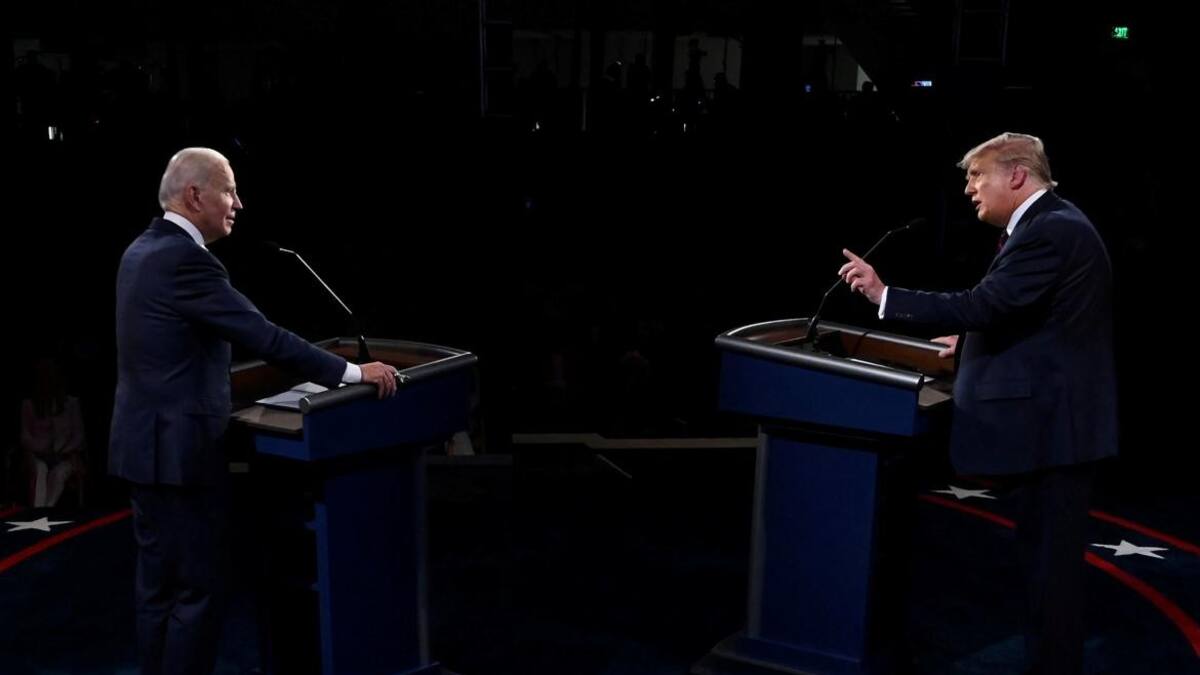 Joe Biden vs Donald Trump, Elecciones Estados Unidos, debate candidatos a presidente, REUTERS
