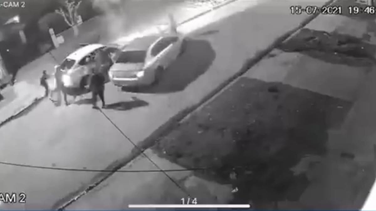 Robo piraña a una familia en Ingeniero Budge