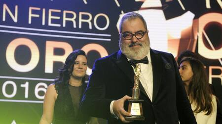 Jorge Lanata en la entrega de los Premios Martín Fierro 2016. Foto: NA.