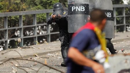 Represión en Venezuela. Foto: Reuters.