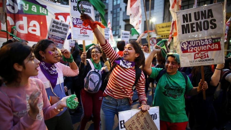 Ni una menos - marchas en todo el país, Reuters