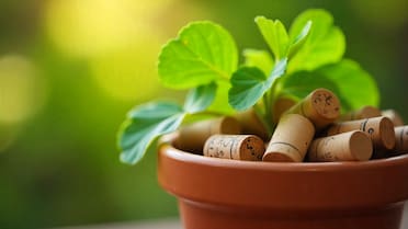 Corchos en la planta, más que una decoración: para qué funciona esta técnica y cómo utilizarlos, según expertos en jardinería