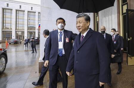 Xi Jinping en Rusia. Foto: EFE.