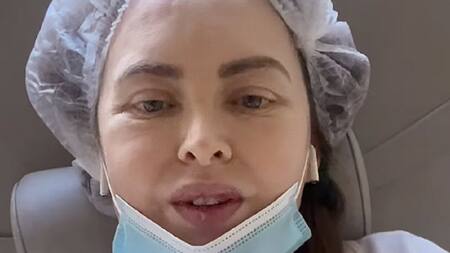 Silvina Luna internada. Foto: NA.