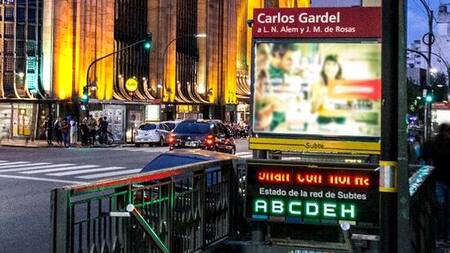 Subte en Buenos Aires.