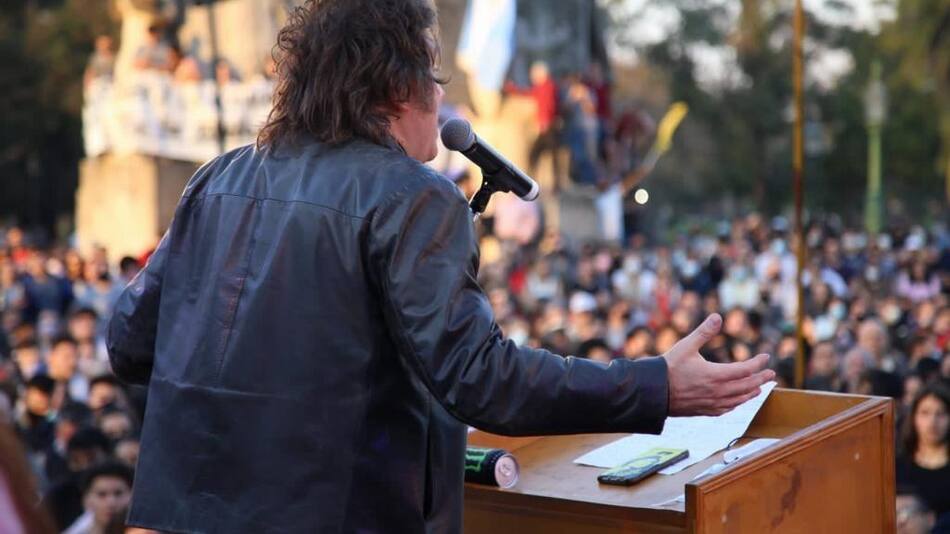 Milei lanzó su precandidatura a Diputado Nacional por la Ciudad de Buenos Aires, NA