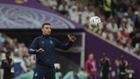 Lionel Scaloni, director técnico. Foto: EFE