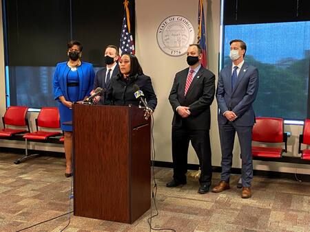 Fani Willis, la fiscal del condado de Fulton. Foto: Reuters.