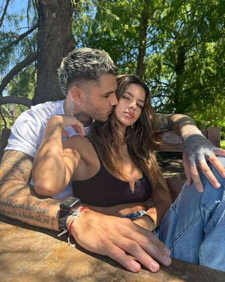 Mauro Icardi y Eugenia China Suárez. Foto: Instagram @mauroicardi