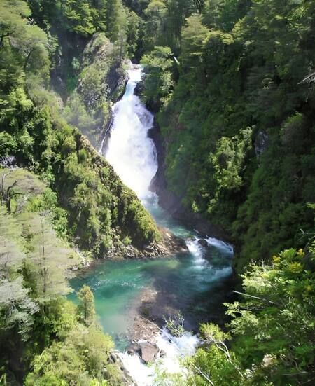 Cascada Chachín. Foto: San Martín de los Andes.
