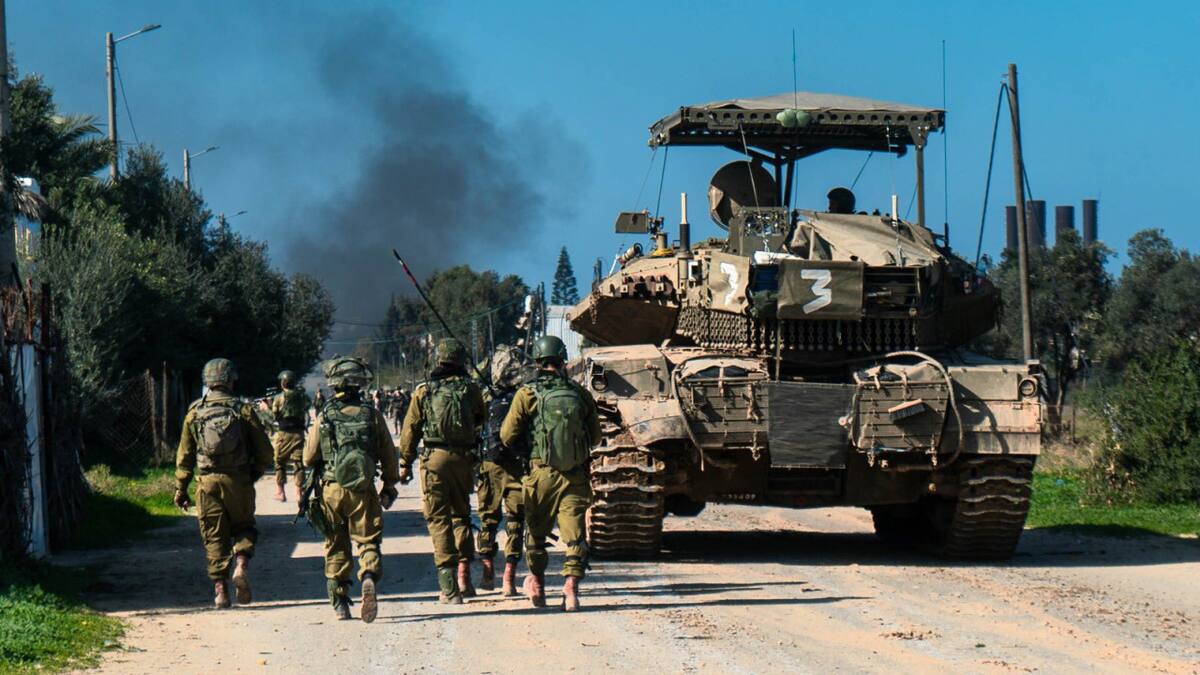 Soldados israelíes en la Franja de Gaza; guerra Israel-Hamás: Foto: X @idfonline