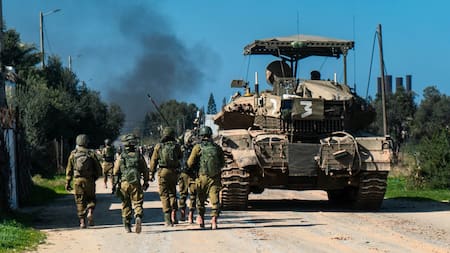 Soldados israelíes en la Franja de Gaza; guerra Israel-Hamás: Foto: X @idfonline