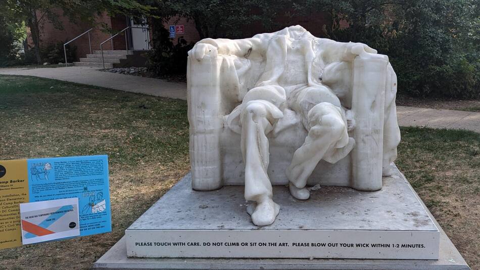 Estatua de Lincoln . Foto: EFE