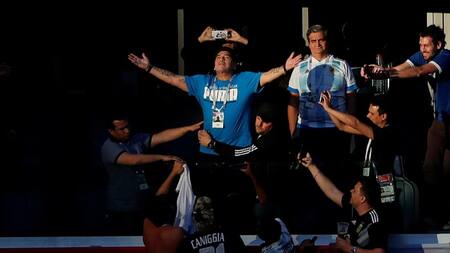 Diego Maradona en Mundial Rusia 2018 (Reuters)