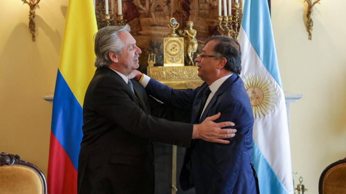 Alberto Fernández y Gustavo Petro, Foto presidencia