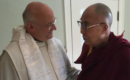 Laurence Freeman y Dalai Lama
