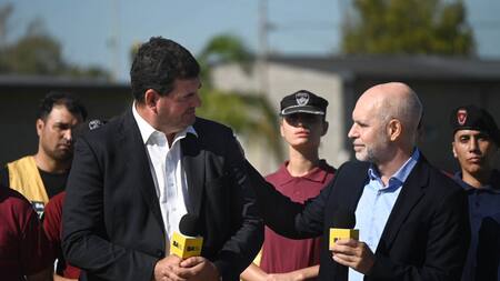 Burzaco junto a Rodríguez Larreta. Foto: NA
