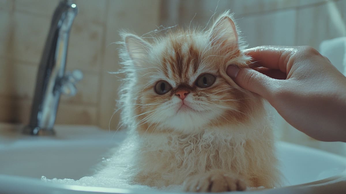 Los gatos le escapan al baño. Foto: Freepik.