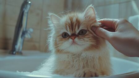 Los gatos le escapan al baño. Foto: Freepik.