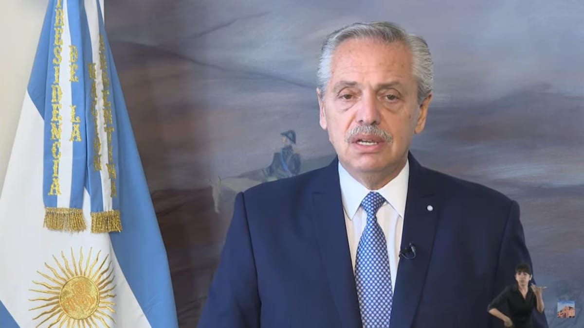 Alberto Fernández, Gobierno, captura de pantalla