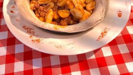 Ñoquis del 29. Foto: Instagram @apolonia.ramoss