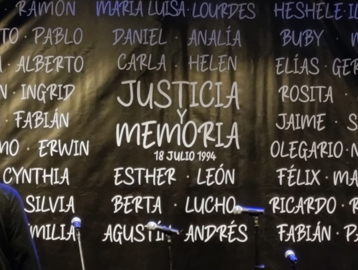 Acto a 32 años del Atentado a la AMIA.