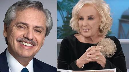 Alberto Fernandez y Mirtha Legrand