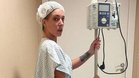 Dani La Chepi posó en camisolín desde el hospital y le puso humor al estilo OnlyFans