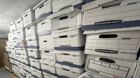 Los documentos clasificados que Trump ocultó en Mar-a-Lago. Foto: Reuters.