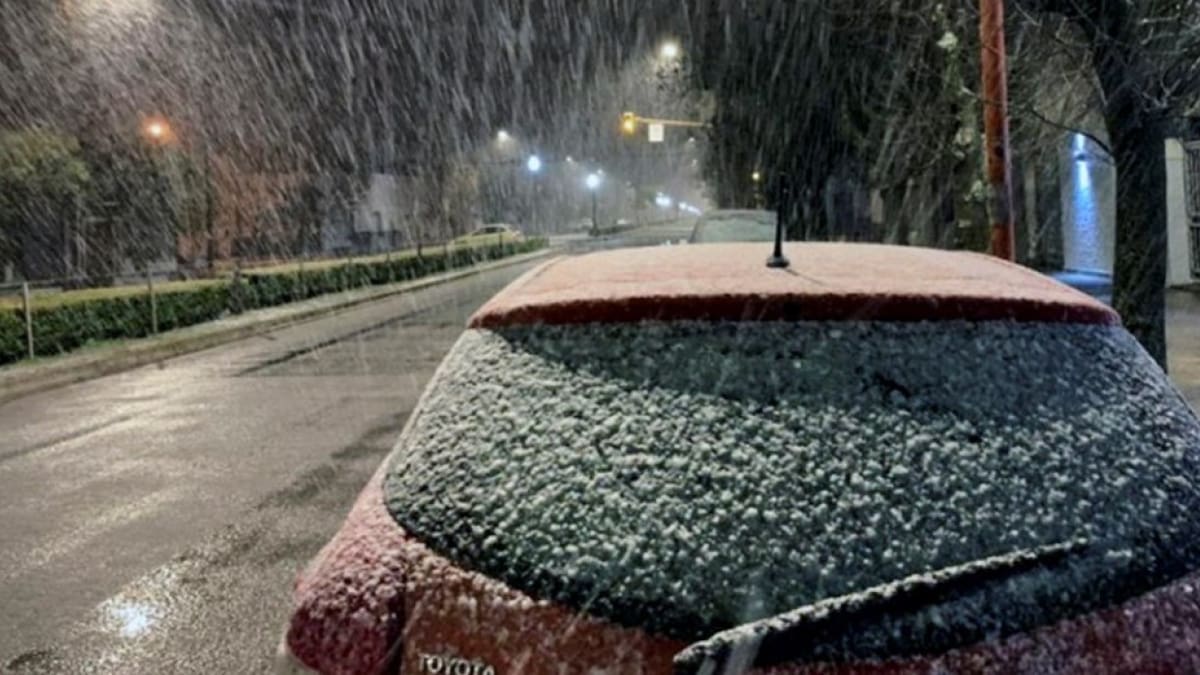 Nieve, clima. Foto: NA