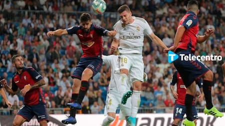 Por Telecentro 4K, viví Osasuna vs. Real Madrid con la mejor imagen
