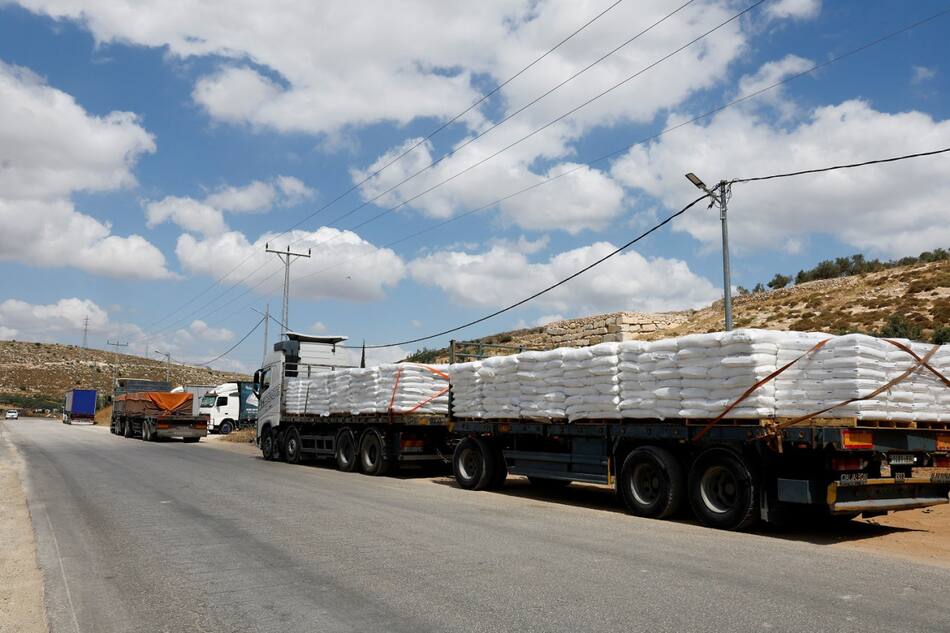 Bloquean el ingreso de ayuda humanitaria en la Franja de Gaza. Foto: Reuters