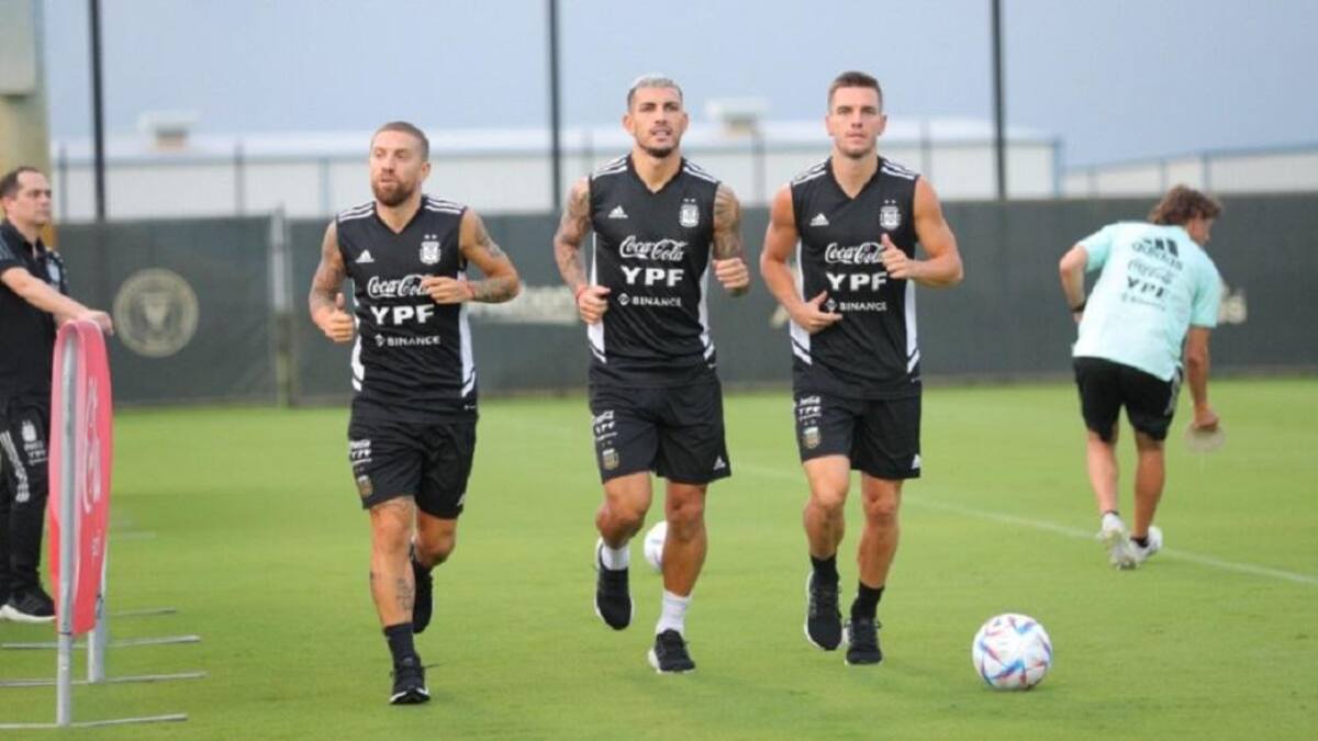 Entrenamiento de la Selección en Estados Unidos. Foto: NA.