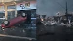 Autos y viviendas destrozadas: los videos más impresionantes del paso de dos tornados en Misiones y el sur de Brasil