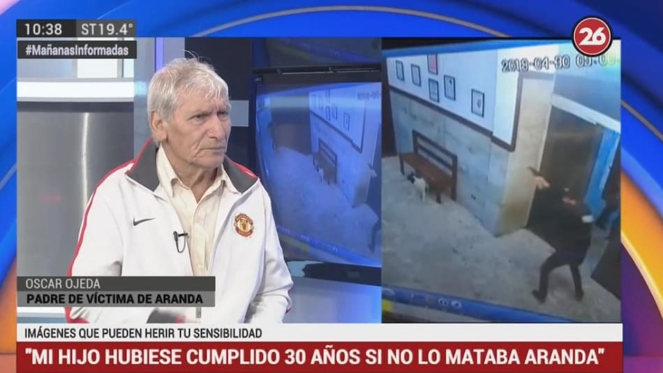 Padre de Nicolás Ojeda víctima de Aranda - Canal 26