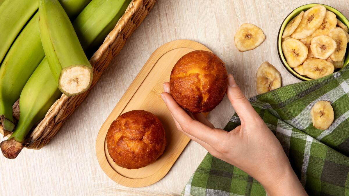 Receta muy fácil y sin horno: cómo hacer muffins de banana en pocos minutos