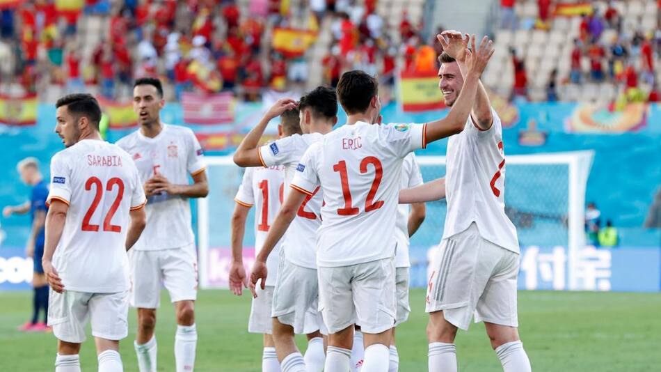Festejo de España ante Eslovaquia por la Eurocopa, REUTERS