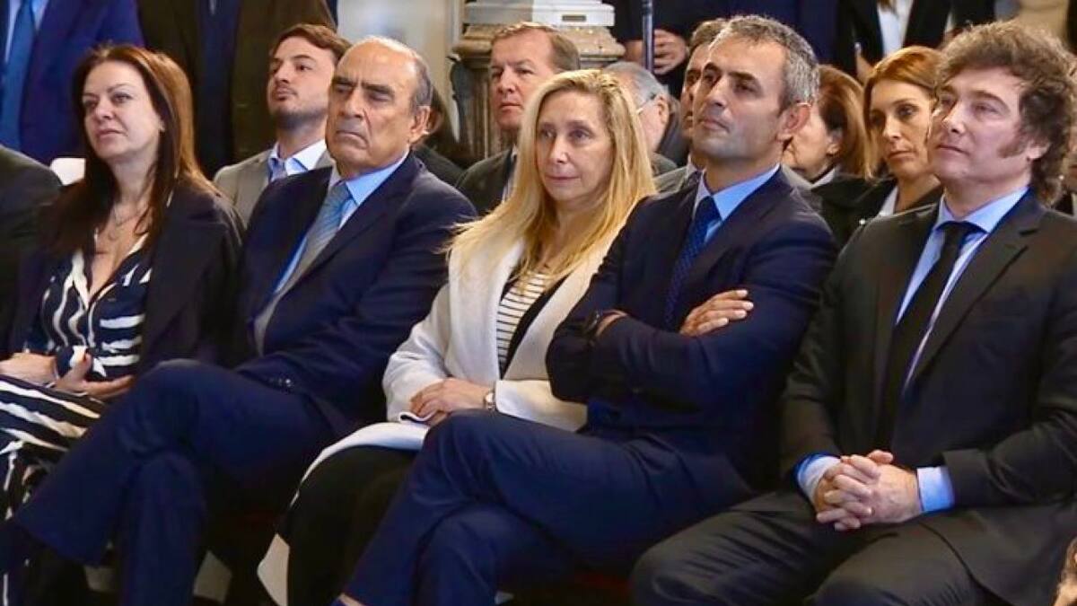 Javier Milei en el homenaje a Menem en Casa Rosada
