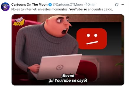 se cayó youtube a nivel mundial