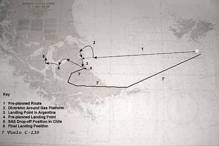 La ruta de la Operacion MIkado y los puntos acordados
