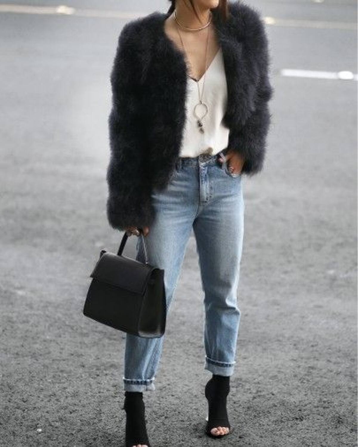 Chaquetas cazadoras peludas. Foto Pinterest