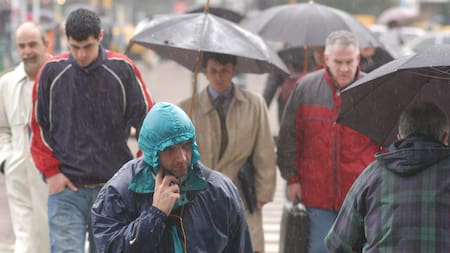Lluvias en el AMBA. Foto: NA