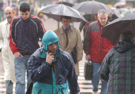 Lluvias en el AMBA. Foto: NA