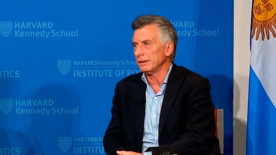 Mauricio Macri en Harvard.