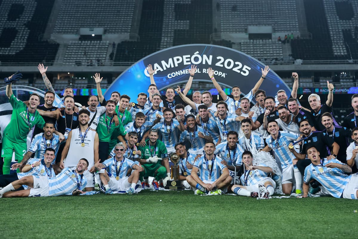 Racing, vigente campeón de la Sudamericana y Recopa. Foto: X @RacingClub