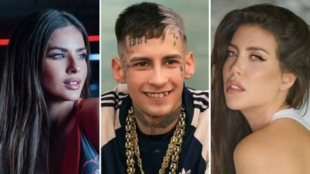 La China Suarez, L-Gante y Wanda Nara. Foto: Instagram.