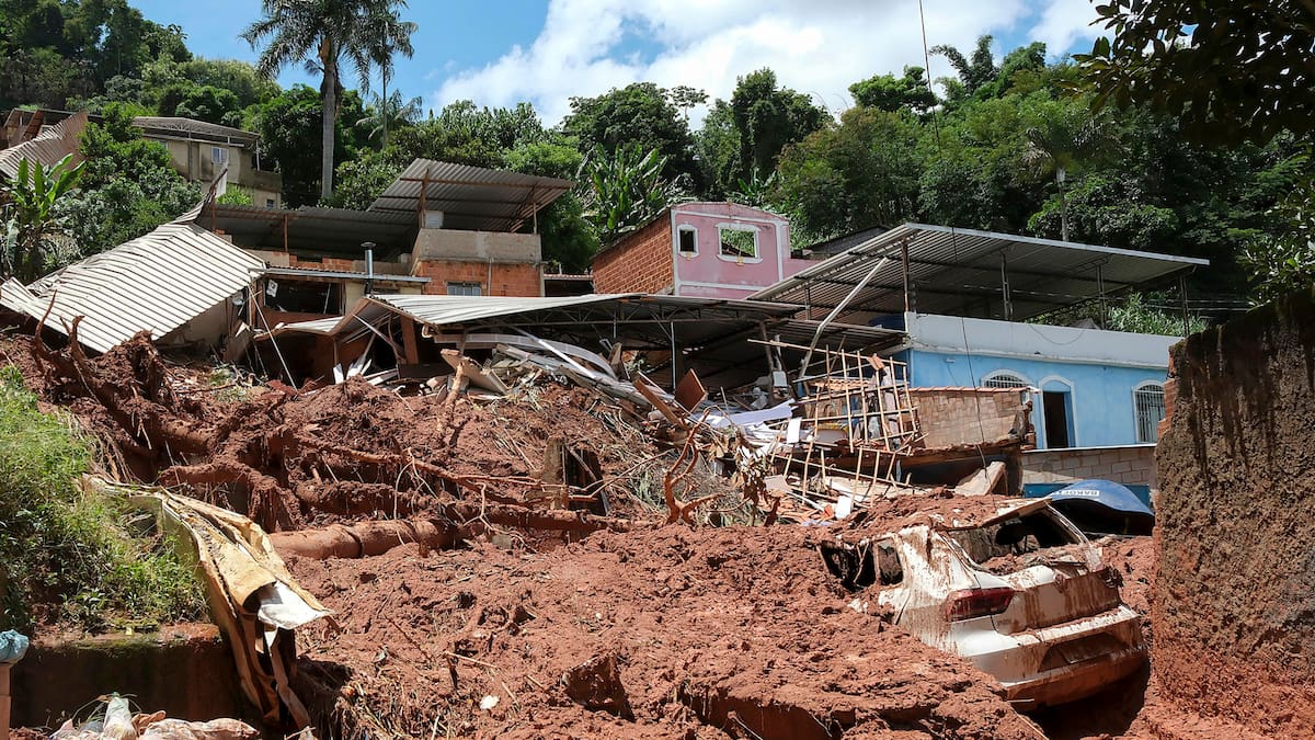 Temporal fatal en Minas Gerais, Brasil.