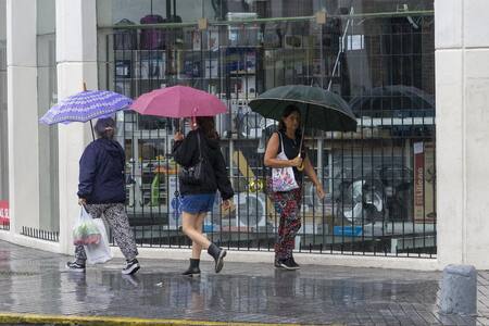 Lluvias y tormentas en la Ciudad de Buenos Aires. Foto: NA/Daniel Vides.